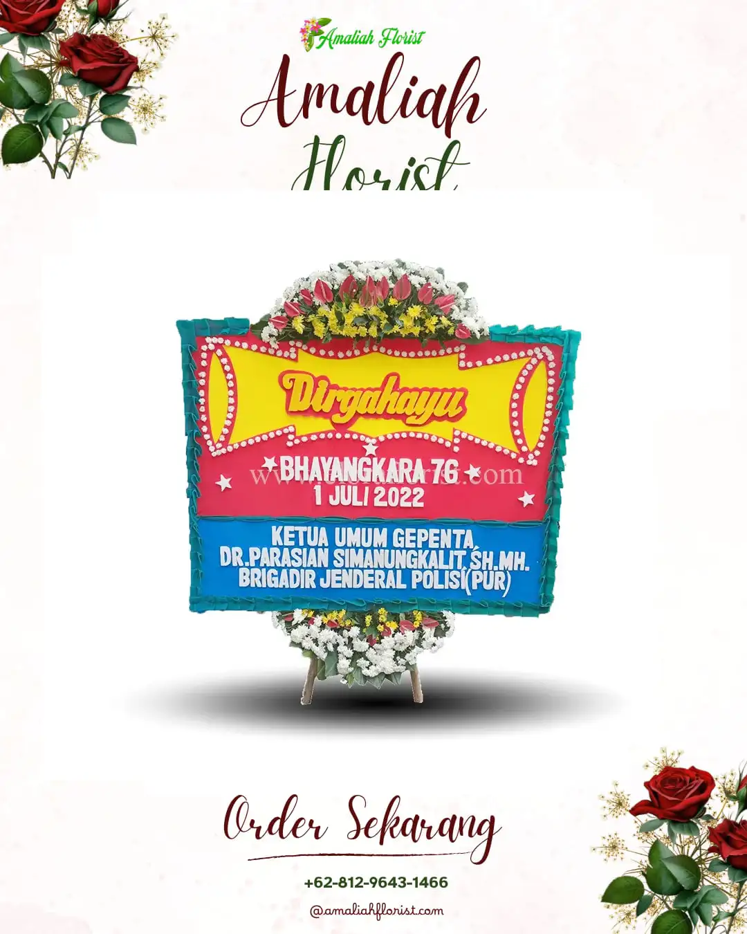 Papan Bunga HUT Ulang Tahun Mempawah